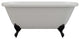 60" Acrylic Double Ended Clawfoot Tub No Faucet Holes "Jackson"
