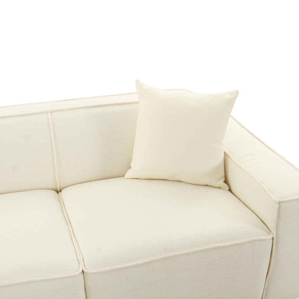 Olafur Cream Linen Sectional, LAF