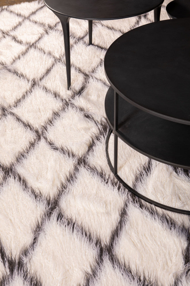 LUZIO Diamond Tibet Vegan Faux Fur Rug/Throw 63x98.4
