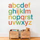 Alphabet Wall Decals, Scheme A, Small