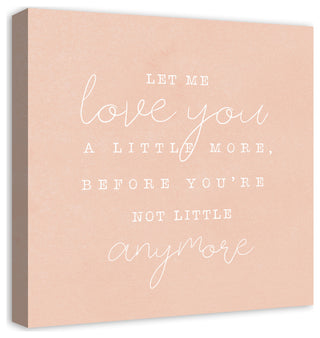 Let Me Love You 20x20 Canvas Wall Art