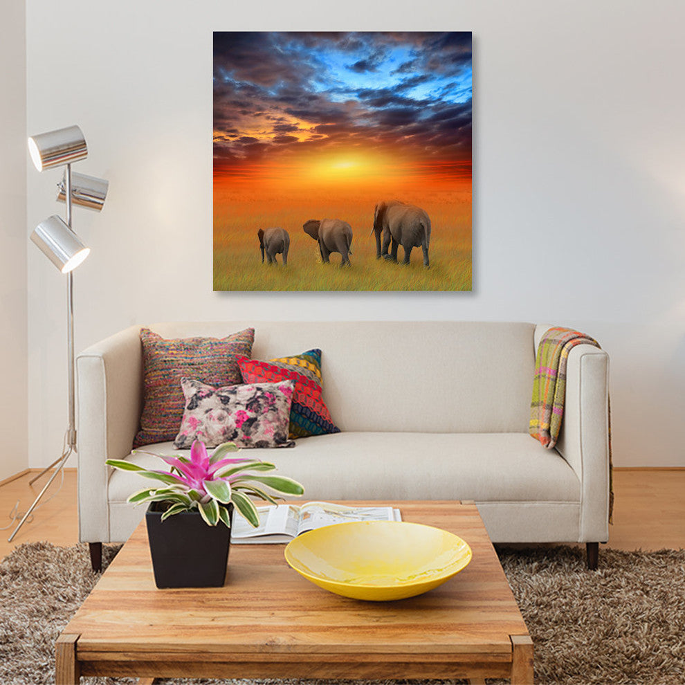 "The Future Is Bright" by Ben Heine, Canvas Print, 12"x12"