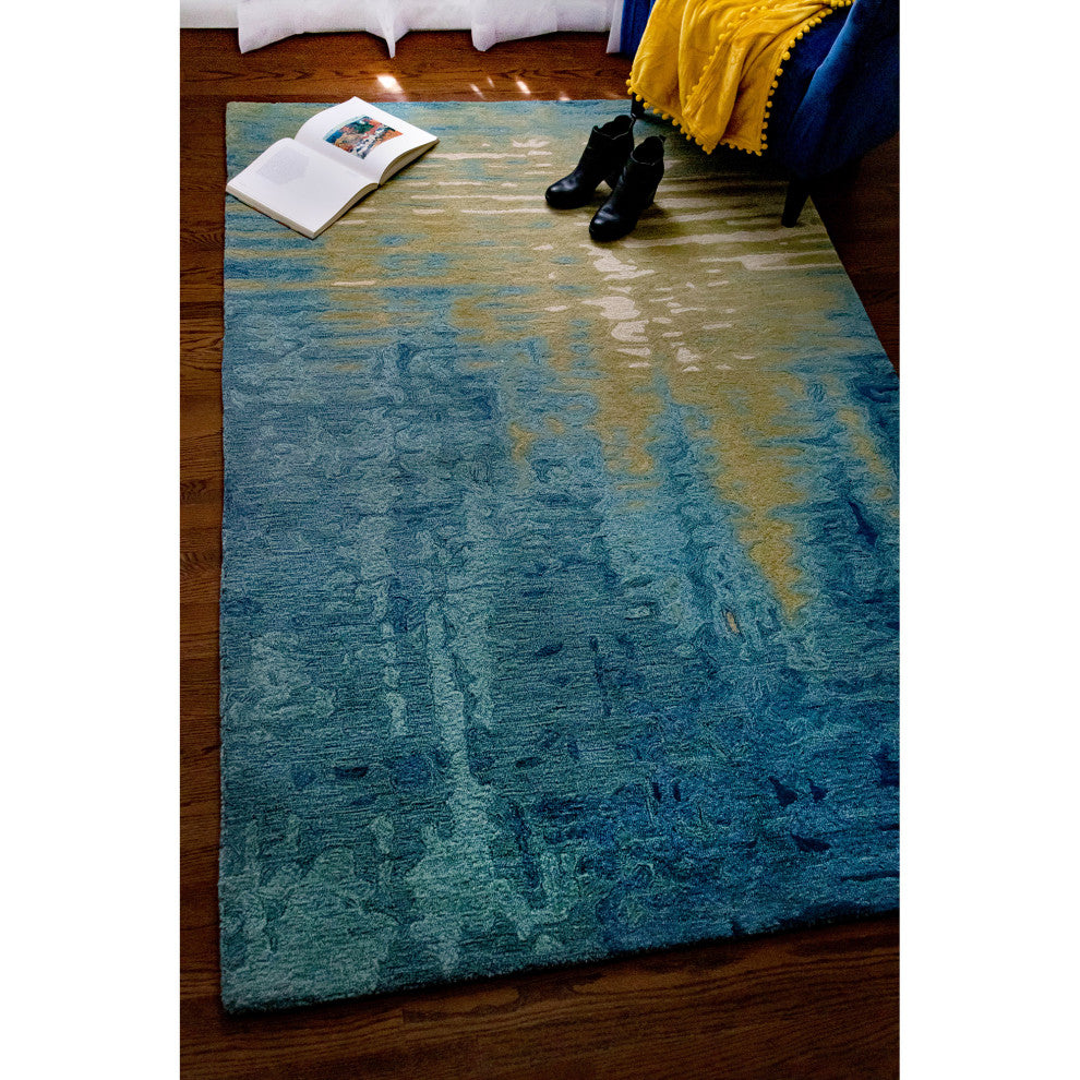 Corsica Reflection Indoor Rug Ocean 8'3"x11'6"