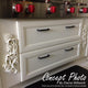 5 1/2"W  x 3 1/2"H x  5/8"P Oak Leaf Onlay, Left