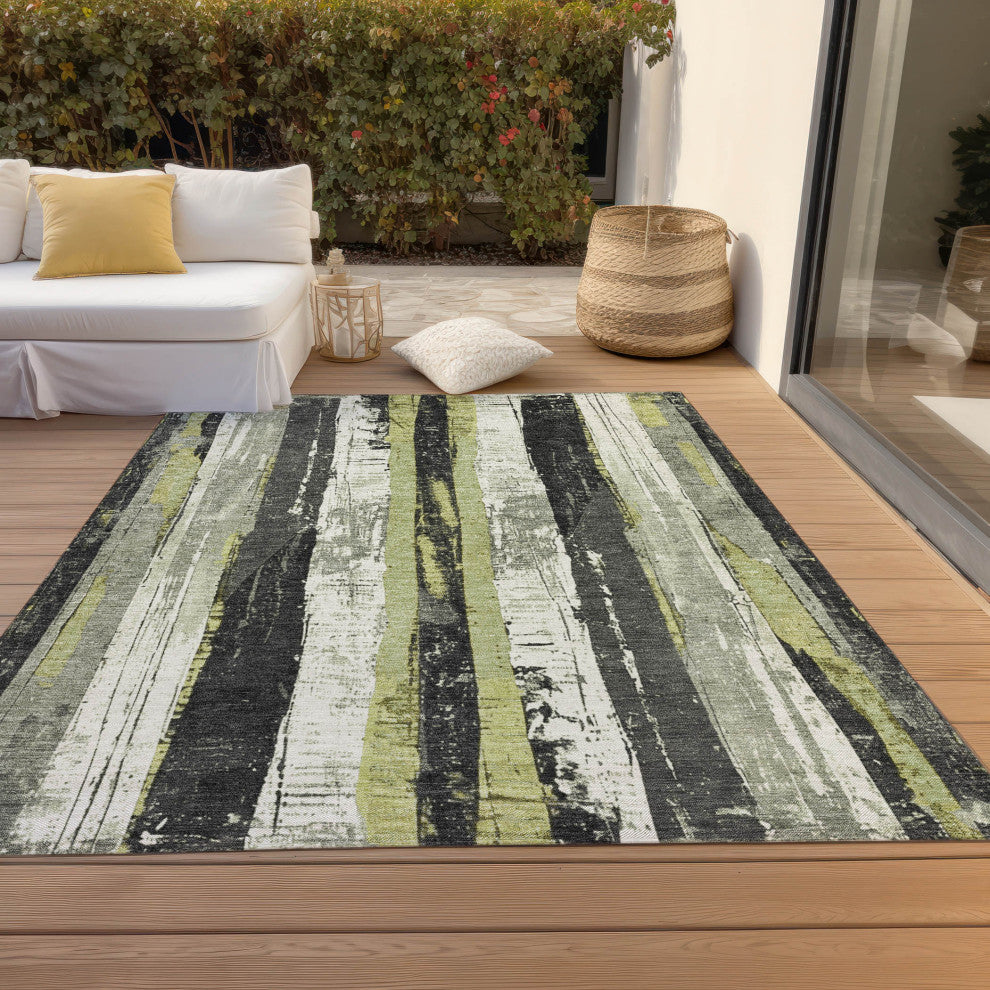 Machine Washable Indoor/Outdoor Chantille ACN1872 Aloe 2'6" x 3'10" Rug