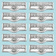 10 Switch Plate Tags BEDROOM Name Signs Labels Chrome Brass |