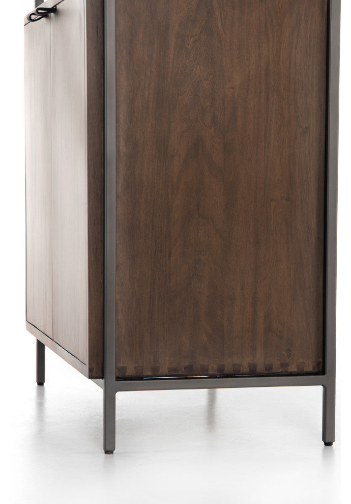 Trey Modular Wide Bookcase-Auburn Poplar
