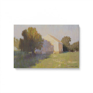 "Dawn's Rustic Charm" - A Canvas Print Celebrating Countryside Serenity