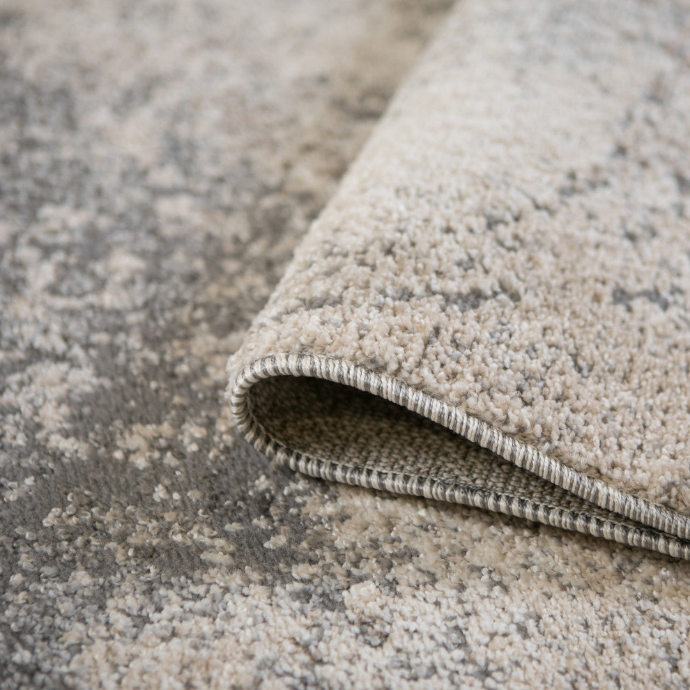 Yasmin Ester Area Rug, Cream, 5'3" x 7'3", Abstract