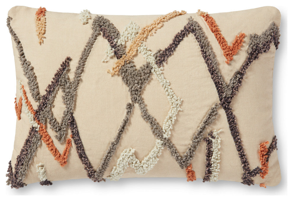 Loloi PLL0042 Ivory / Multi 13" x 21" Cover Only Pillow