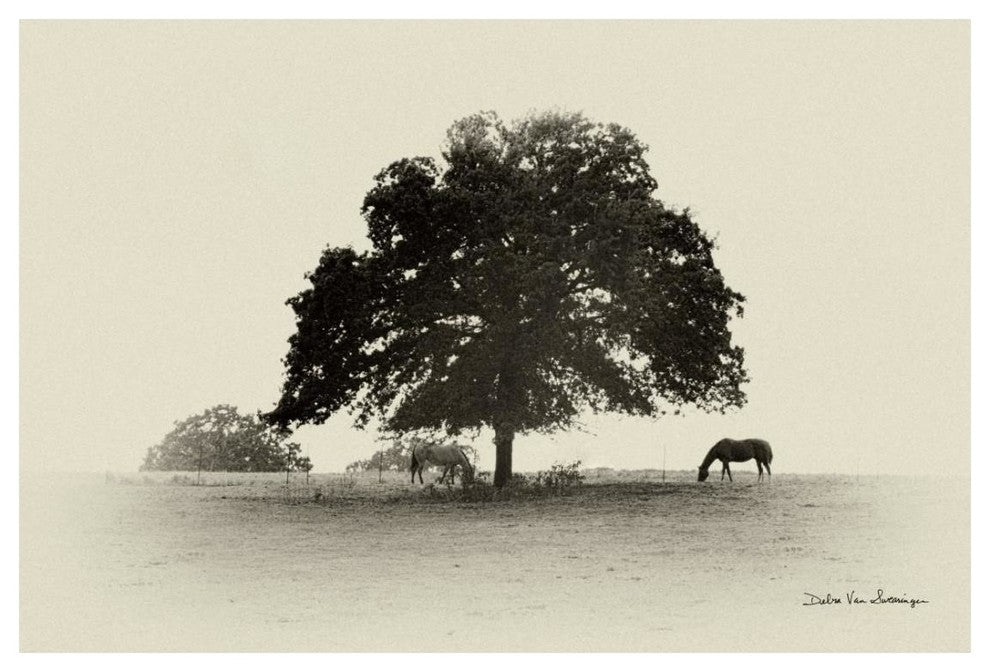 "Horses and Trees I" Digital Paper Print by Debra Van Swearingen, 26"x18"