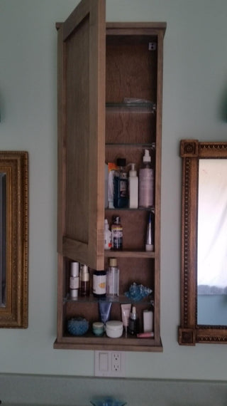 30" Orpheus  On the wall Cabinet with 12" open shelf 7.25" deep