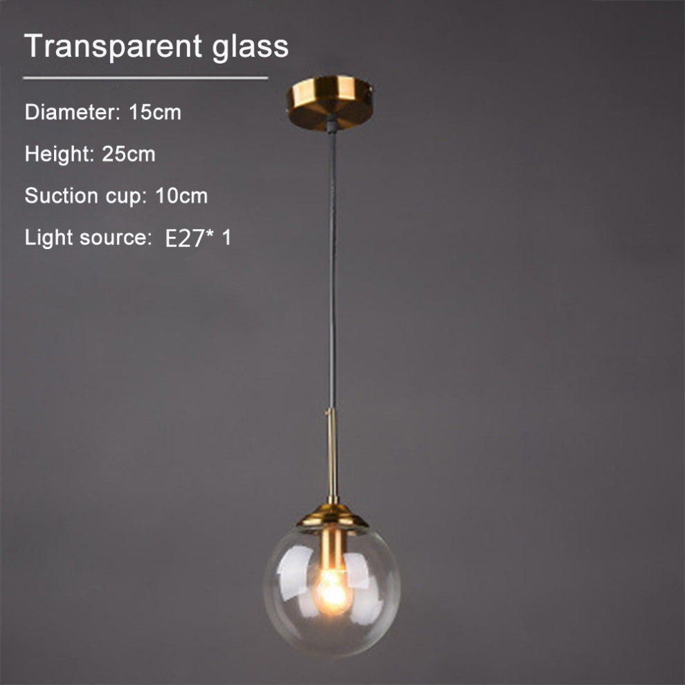 MIRODEMIÂ® Chexbres | Pendant Light in the Shape of Glass Balls, Clear Glass, Warm Light