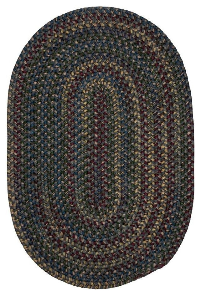 Colonial Mills Midnight MN27 Charcoal Traditional Area Rug, Round 10'x10'