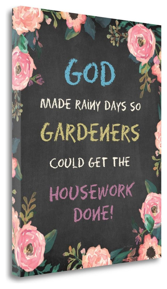 "God Made - Floral" By Jo Moulton, Giclee Print on Gallery Wrap Canvas