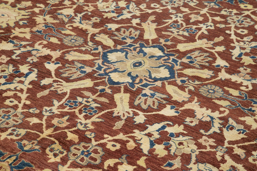 Rug N Carpet - Handwoven Oriental 10' 0" x 14' 0" Decorative Large Oushak Rug