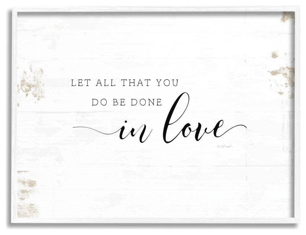 All That You Do in Love Rustic Country Quote, 14 x 11