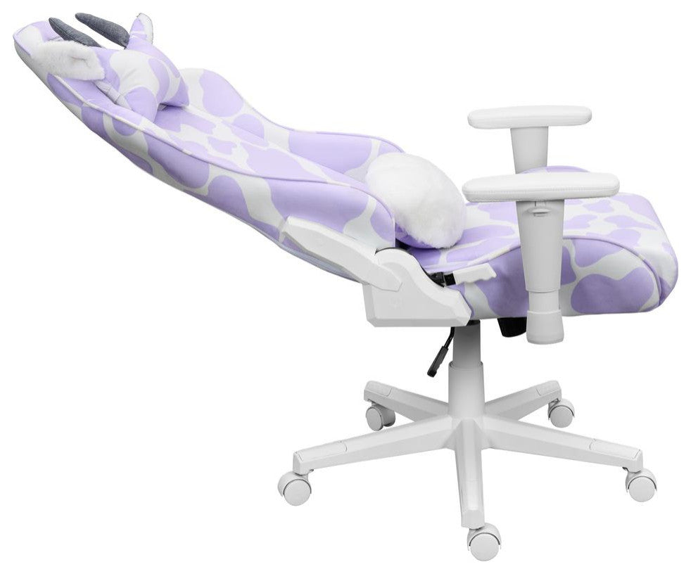 TS85 Lavender Print COW Series Gaming Chair