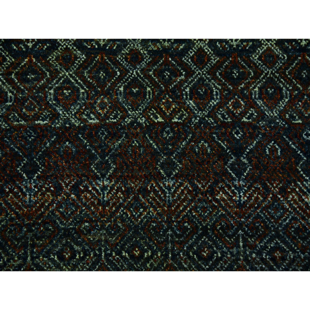 Brown 100% Plush Wool Hand Knotted Kohinoor Herat Design Round Rug 8'x8'