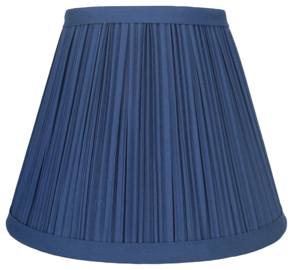 Softback Mushroom Pleated Lamp Shade, 5x9x7", Navy Blue, Single