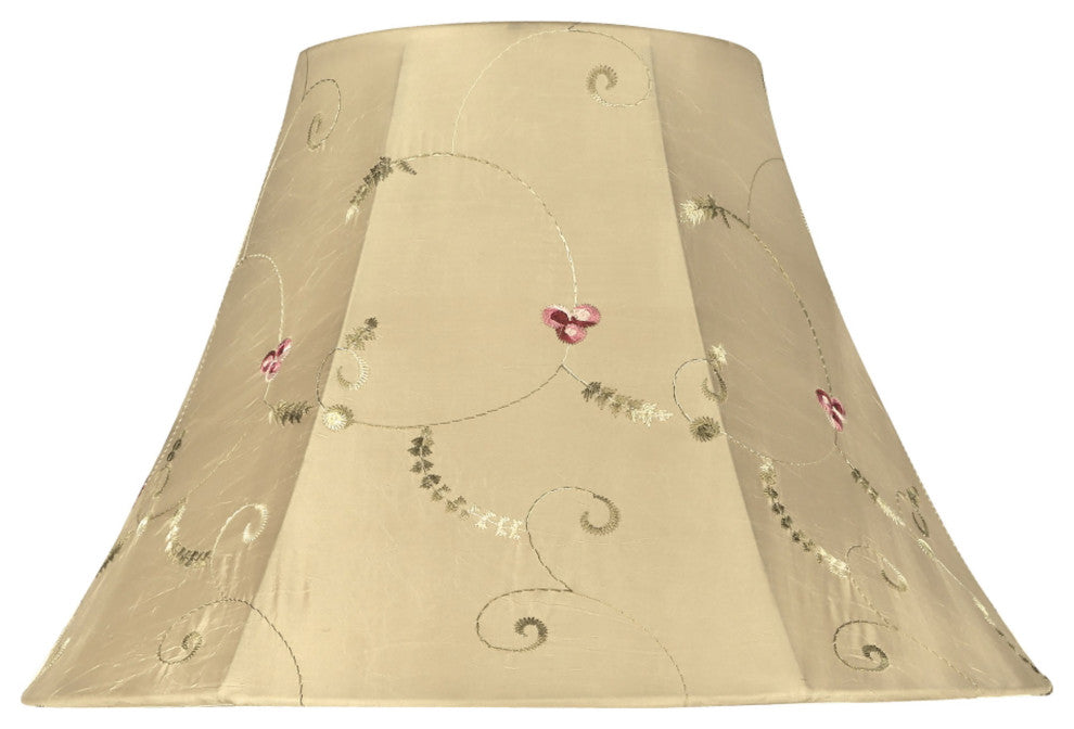 58001 Bell Shape UNO Construction Lamp Shade in Gold, 13" Wide, 6"x13"x9"