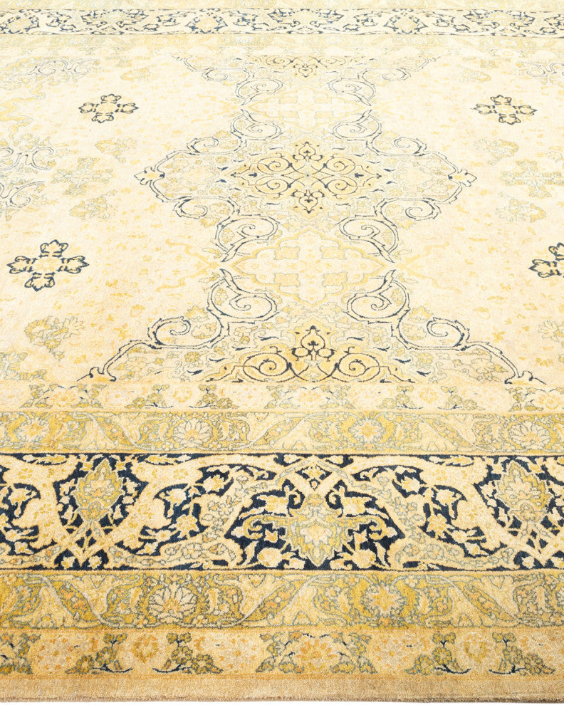 Madison, One-of-a-Kind Hand-Knotted Area Rug, Ivory, 8' 1"x10' 1"