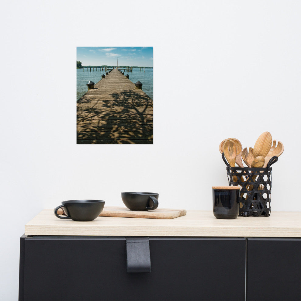 Endless Dock Landscape Photography Unframed Wall Art Print, 11" X 14"