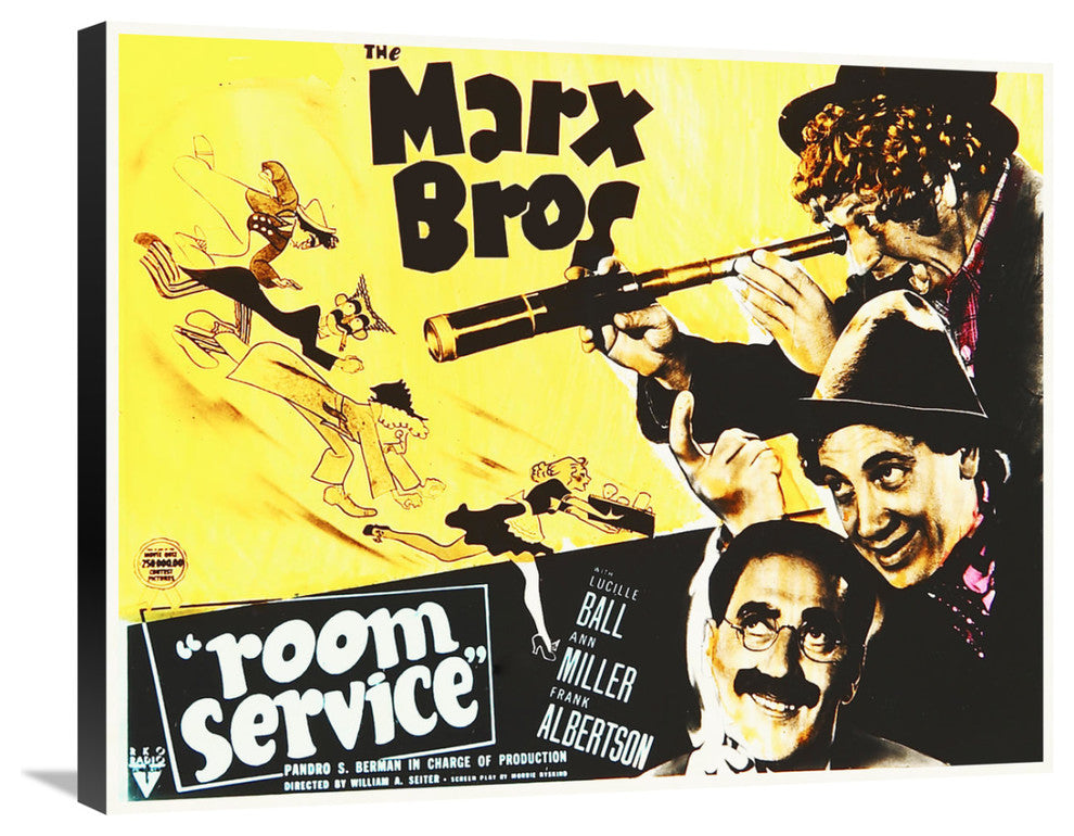 "Marx Brothers - Room Service 01" Canvas Giclee, 30"x24"