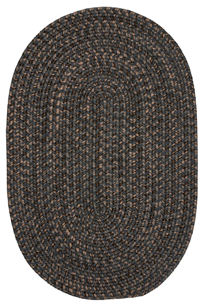Colonial Mills Hayward HY29 Charcoal Traditional Area Rug, Round 8'x8'