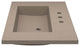 36" Capistrano Vanity Top with Integral Sink, Earth, 8" Widespread Faucet Holes