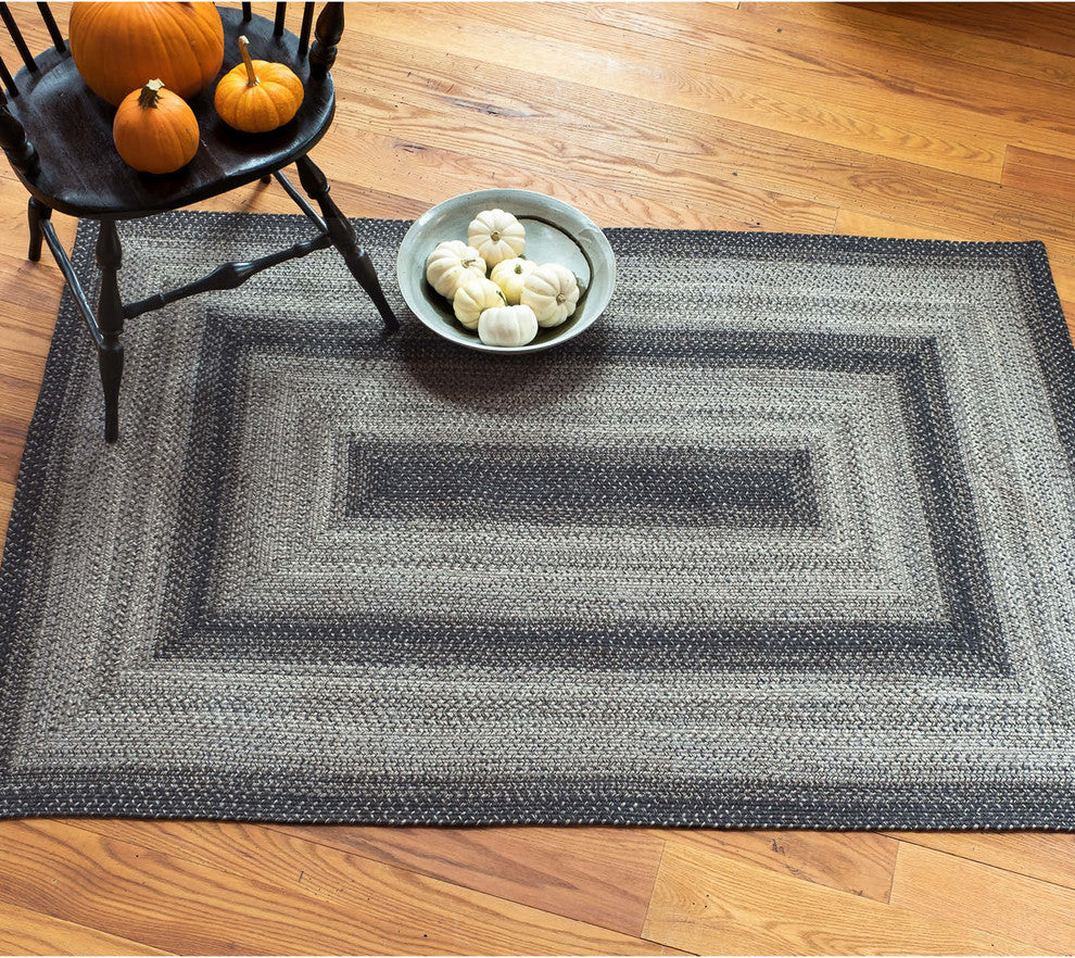 Homespice Decor - 8 x 10' Oval Flint Hill Jute Braided Rug