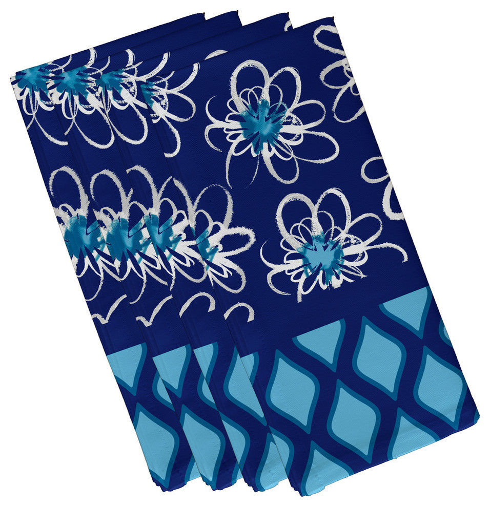 Decorative Holiday Napkin, Set of 4, Light Blue
