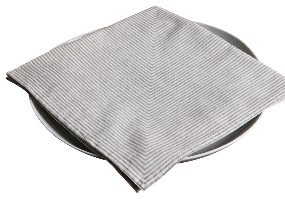 Elias Ash Napkins, Gray, Set of 4