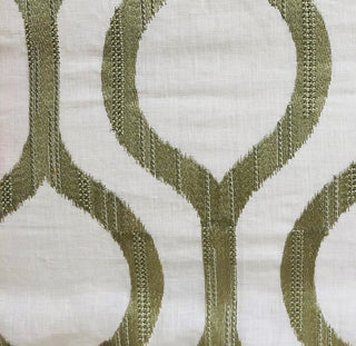 Morrocan Villa Light Grass Luxury Throw Pillow, 20"x30" Queen