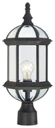 Boxwood 1-Light Outdoor Post, Textured Black