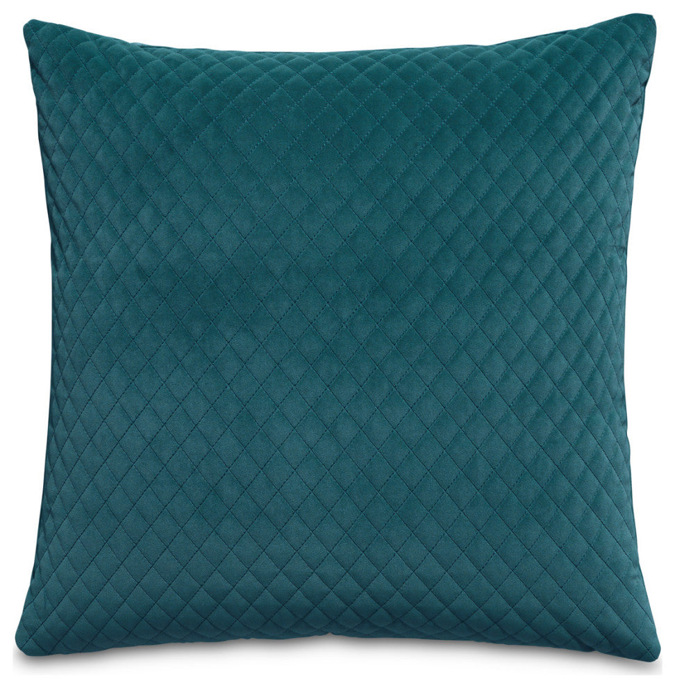 Gemma 21" Velvet Throw Pillow, Set of 2, Juniper