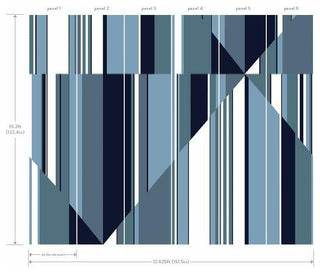 Pinwheel Stripe Mural
