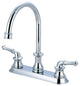 Del Mar Two Handle Kitchen Faucet, Polished Chrome