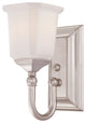 Quoizel NL8601BN One Light Bath Fixture, Brushed Nickel Finish