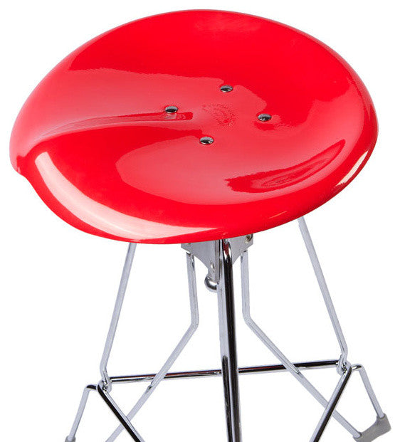 Clipper Bar Stool, Red