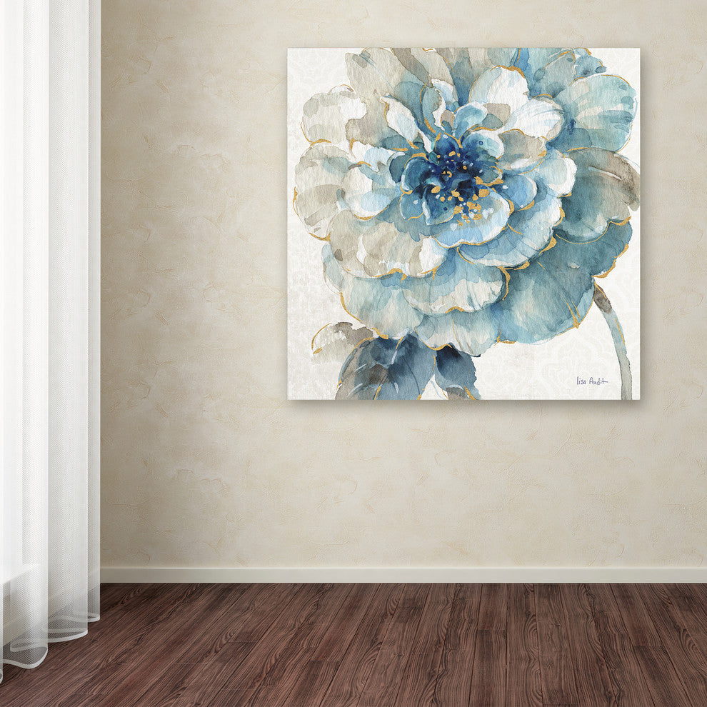 Lisa Audit 'Indigold VII' Canvas Art, 14"x14"
