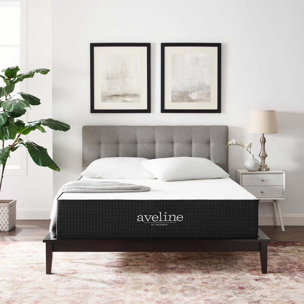 Aveline 12" Memory Foam Queen Mattress-White