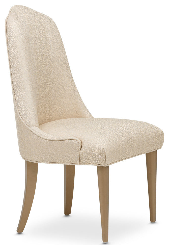 Malibu Crest Dining Side Chair, Set of 2 - Sahara/Burnished Gold