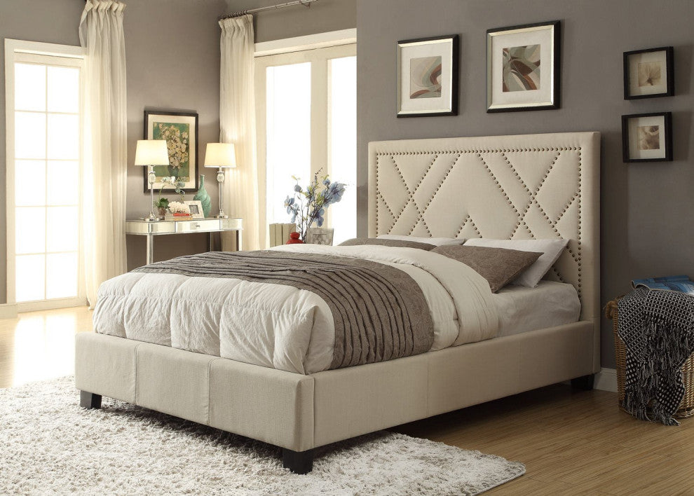 Modus Geneva Cal King Vienne Platform Bed, Powder