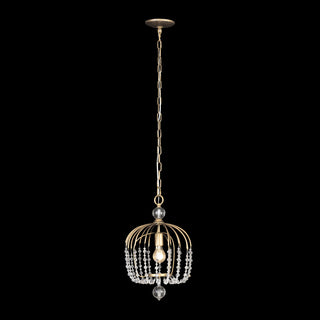 Voliere One Light Pendant, Havana Gold