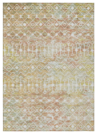 Machine Washable Indoor/Outdoor Chantille ACN1638 Peach 2'6" x 3'10" Rug