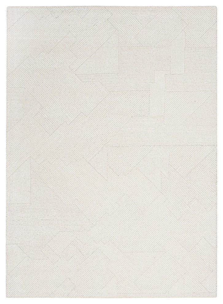 Michael Amini Ma30 Star 4' x 6' Ivory Modern Indoor Area Rug