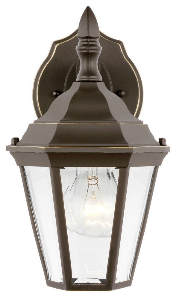Bakersville 1-Light Outdoor Wall Lantern, Antique Bronze