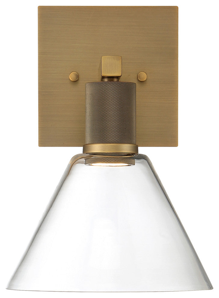 Access Port Nine 1-Light Martini LED Wall Sconce Brushed Brass