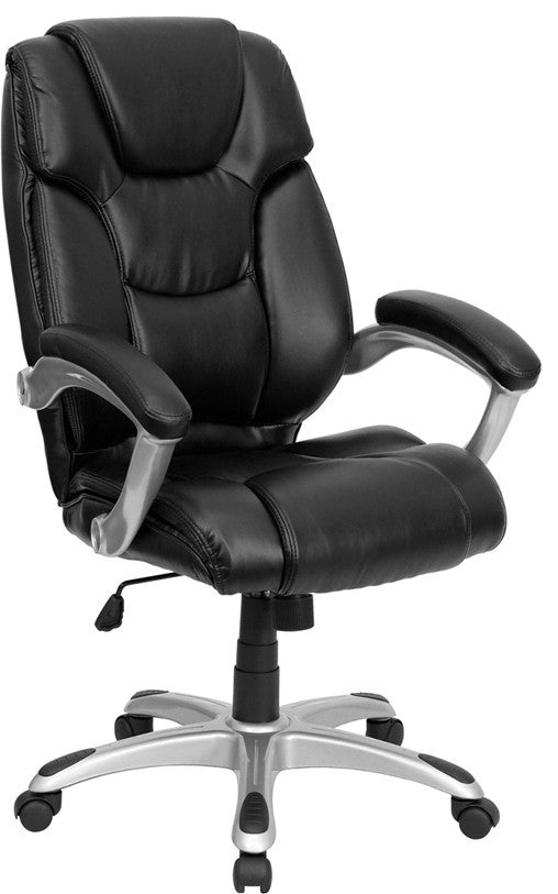 High Back Black Leather Executive Swivel Chair